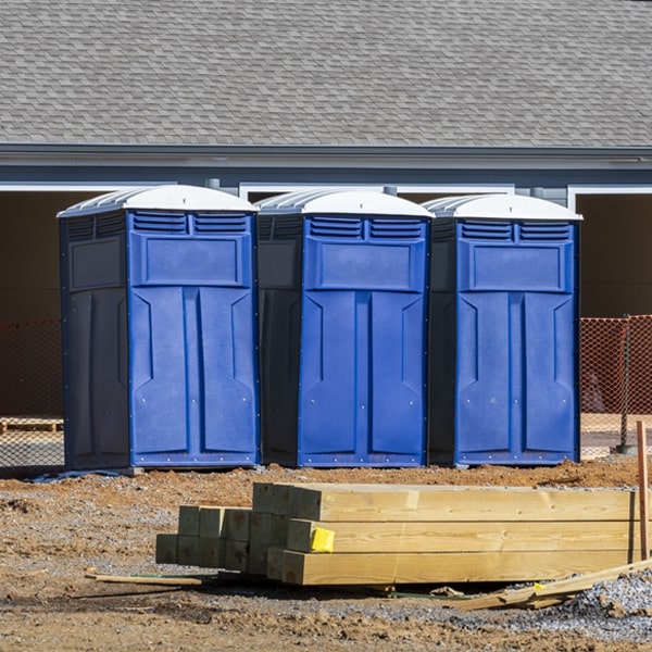 what is the expected delivery and pickup timeframe for the portable toilets in Rockwood